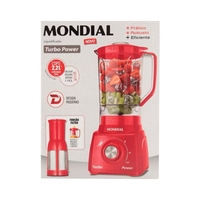 Imagem da oferta Liquidificador Mondial Turbo Power L-99 FR Vermelho - 220V