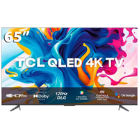 Imagem da oferta Smart TV QLED 65" 4K UHD TCL C645 Google TV Dolby Vision Atmos DTS HDR10+ WiFi Dual Band Bluetooth Integrado e Google A