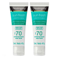 Imagem da oferta 2 unidades Neutrogena Protetor Solar Facial Sun Fresh Derm Care FPS70 40g Kit