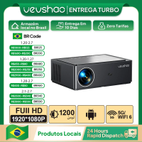 Imagem da oferta Projetor Vevshao A25 FHD Nativo 1.100 ANSI Lumens Android integrado Wifi6