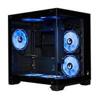 Imagem da oferta Gabinete Gamer Rise Mode Galaxy Glass M Mini M-ATX Lateral e Frontal em Vidro Temperado - RM-GA-GGMN-FB