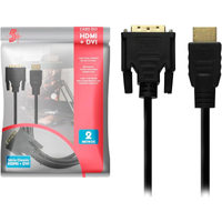 Imagem da oferta Cabo DVI + HDMI 2 Metros DVI 24+1 - 5+