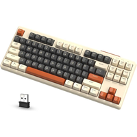 Imagem da oferta ATTACK SHARK M87 80% Teclado sem fio para jogos87 teclas com luzes de arco-íris Teclado para jogos de computador com Bl