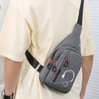 Imagem da oferta Bolsa de peito masculina crossbody casual