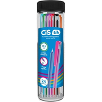 Imagem da oferta CIS Caneta Esferografica 07 mm TIK Squeeze com 24 unidades cores Sortidas