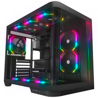 Imagem da oferta Gabinete Gamer Redragon Wideload Extreme Mid Tower RGB Vidro Curvado Temperado ATX Black Sem Fonte Sem Fan CA-605B