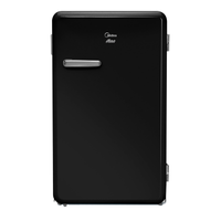 Imagem da oferta Frigobar Retrô Preto Onix 95l Midea 127V