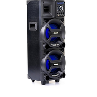 Imagem da oferta Caixa de Som Amvox Amplificada ACA 1101 Black Duplo 8 Bluetooth 1100W RMS