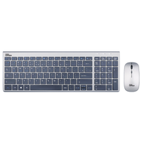 Imagem da oferta Combo Mouse e Teclado Dr Office SDR-0302-G Sem Fio USB Cinza Metálico