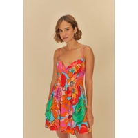 Imagem da oferta Vestido Curto Estampado Primavera De Cor - Farm Rio