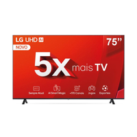 Imagem da oferta Smart TV 75" Ultra HD 4K LG 75UT8050PSA com Processador a5 Ger7 AI Alexa/Chromecast Integrado Wi-Fi Bluetooth e HDMI