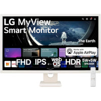 Imagem da oferta Monitor LG MyView Smart - Tela IPS de 32 FHD WebOS ThinQ Home Air Play 2 Screen Share Bluetooth - 32SR50F-W