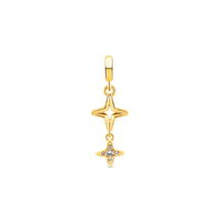 Imagem da oferta Pingente Life Signature Estrela Dupla com Banho de Ouro Amarelo