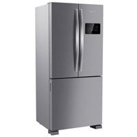 Imagem da oferta Geladeira Brastemp French Door BRO85AK Frost Free com Tecnologia Inverter Turbo Freezer e Design Premium 554 L - Inox