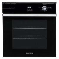 Imagem da oferta Forno de embutir a gás  78 litros Preto com grill e timer touch - BOA84AE