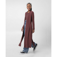 Imagem da oferta Maxi Cardigan Feminino Longo com Vista Aberta - Marrom | Pool Basics BY Riachuelo