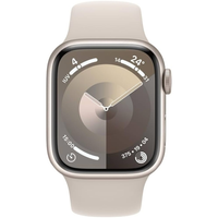 Imagem da oferta Apple Watch Series 9 GPS + Cellular Caixa estelar de alumínio 41 mm Pulseira esportiva estelar P/M