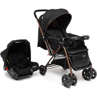 Imagem da oferta Cosco Kids Travel System Reverse 0 a 15kg Preto Bronze