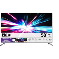 Imagem da oferta Smart TV Philco LED 58" 4K Roku TV Dolby Audio HDR10 App Mobile Borda Infinita - PTV58G7UR2CSBL