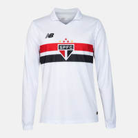 Imagem da oferta Camisa Manga Longa do São Paulo Masculina Home - New Balance - New Balance Black Friday: até 50% OFF no Site Oficial