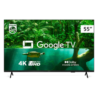 Imagem da oferta Smart TV Philips 55" 4K LED HDR10+ Dolby Vision 3X HDMI 2X USB Google TV WiFi - 55PUG7408/78