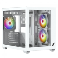 Imagem da oferta Gabinete Gamer SuperFrame Box Mid Tower Vidro Temperado M-ATX White Sem Fonte Sem Fan