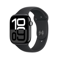 Imagem da oferta Apple Watch Series 10 GPS Caixa Preta Brilhante de Alumínio de 46mm Pulseira Esportiva Preta Tamanho M/G - MWWQ3AM/A