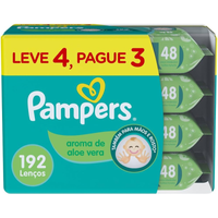 Imagem da oferta Pampers Lenços Umedecidos Aroma De Aloe Vera 192 Unidades