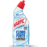 Imagem da oferta Harpic Cloro Forte - Desinfetante Sanitário Líquido Desodorizador 200ml Azul