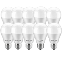 Imagem da oferta Kit 10 Lâmpadas Elgin LED Bulbo 12 Watts 6500k Bivolt - 48BLED2F12YU