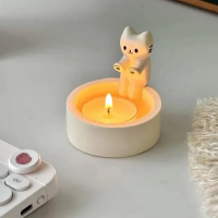 Imagem da oferta Porta Vela Aromaterapia Gato Aquecido para Decoração