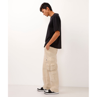 Imagem da oferta Calça Wide Leg de Sarja Bolsos Cargo - Masculina