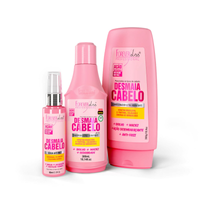 Imagem da oferta Kit Desmaia Cabelo Shampoo 500ml Condicionador 300g E Sérum 60ml Forever Liss