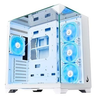 Imagem da oferta Gabinete Gamer Rise Mode Galaxy Full Glass Mid Tower ATX Lateral e Frente em Vidro Temperado Branco - RM-CA-FG-W