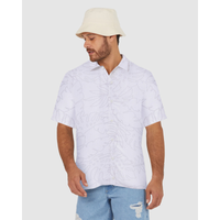 Imagem da oferta Camisa Masculina Manga Curta Estampa Folhagem Em Viscose