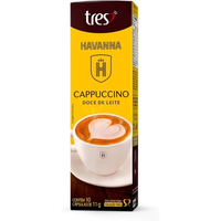 Imagem da oferta 3 Corações Cápsula De Cappuccino Doce De Leite Havanna TRES - 10 unidades