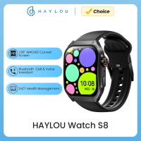 Imagem da oferta Relógio Inteligente HAYLOU S8 com Tela AMOLED Curva Ligações Por Bluetooth e Assistente de Voz com IA