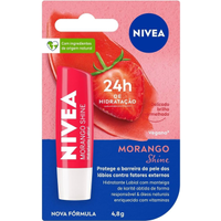 Imagem da oferta NIVEA Hidratante Labial Morango Shine 48g