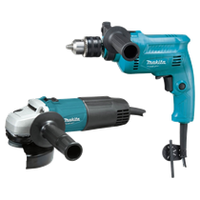 Imagem da oferta Kit Combo Makita Esmerilhadeira Angular 600 Watts M0901B + Furadeira de Impacto 500 Watts M0801B - MTK0003B