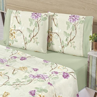 Imagem da oferta Comprar Jogo De Cama Casal Padrão 04 Peças Micropercal 200 Fios Naturale