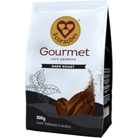 Imagem da oferta Café Torrado e Moído 3 Corações Gourmet Dark Roast - 500g