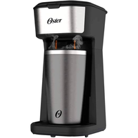 Imagem da oferta Cafeteira Oster 2Day Inox 2 em 1 com Copo Térmico 110V Preto/Inox 600W OCAF200