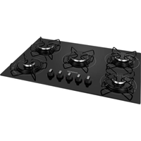 Imagem da oferta Cooktop a Gás 5 Bocas Mondial Preto/Inox Bivolt - CTG-02