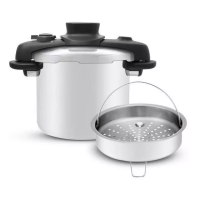 Imagem da oferta Panela De Pressão 7l Tefal Opti'space Inox Com Fundo Triplo