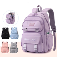 Imagem da oferta Mochila Feminina Escolar Passeio Coreano Grande Capacidade Impermeável