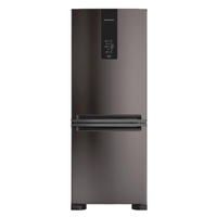 Imagem da oferta Geladeira Brastemp BRE57FE Frost Free Inverse com Painel Digital Turbo Freezer e Ice Black Inox 447 L - 110V