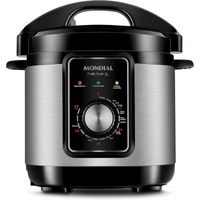 Imagem da oferta Panela de Pressão Elétrica Mondial Pratic Cook 3L 220V Preto 700W - PE-47-3L-I