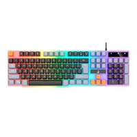 Imagem da oferta Teclado Semi-Mecânico Gamer Rise Mode G1 Rainbow USB Preto e Cinza - RM-TG-01-BG