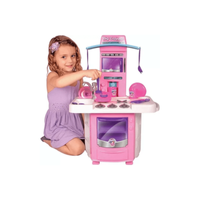 Imagem da oferta Brinquedo Big Cozinha Completa Infantil Rosa