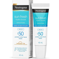 Imagem da oferta Protetor Solar Facial Neutrogena Sun Fresh Hydro Boost Sem Cor FPS 50 40mL